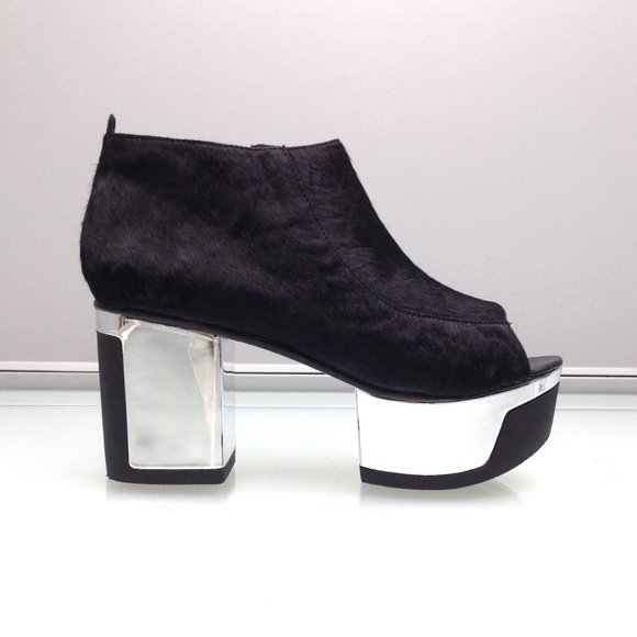 YES Shoes - NIB  YES brand Pony Hair Open Toe Platform Shoes